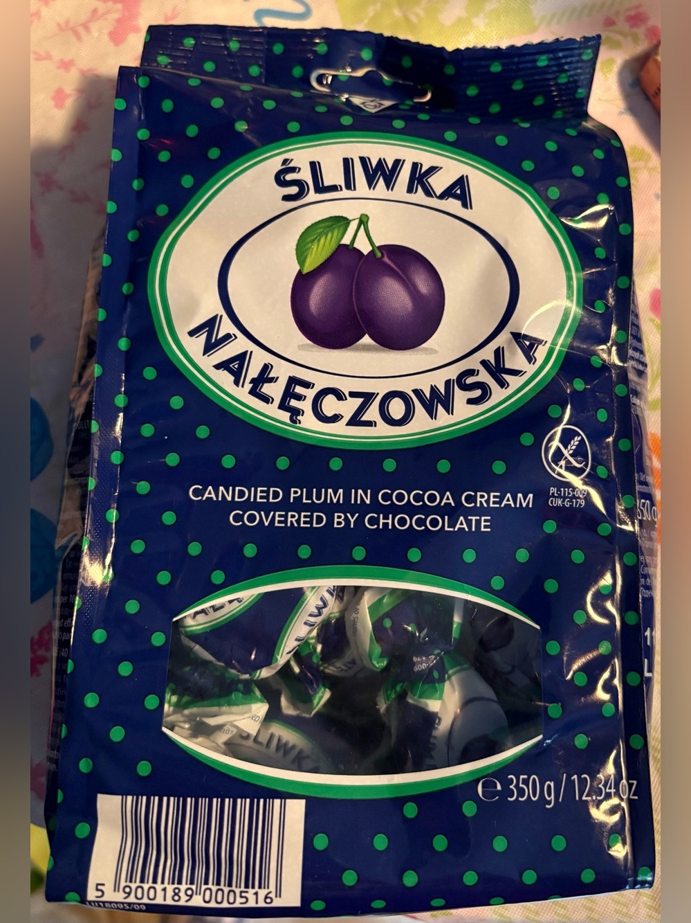 Solidarnosc Candied Plums in Chocolate Sliwka Naleczowska 12.34oz Russian Candy